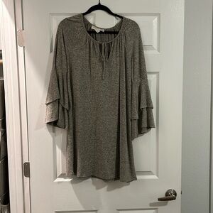 Grey sweater dress